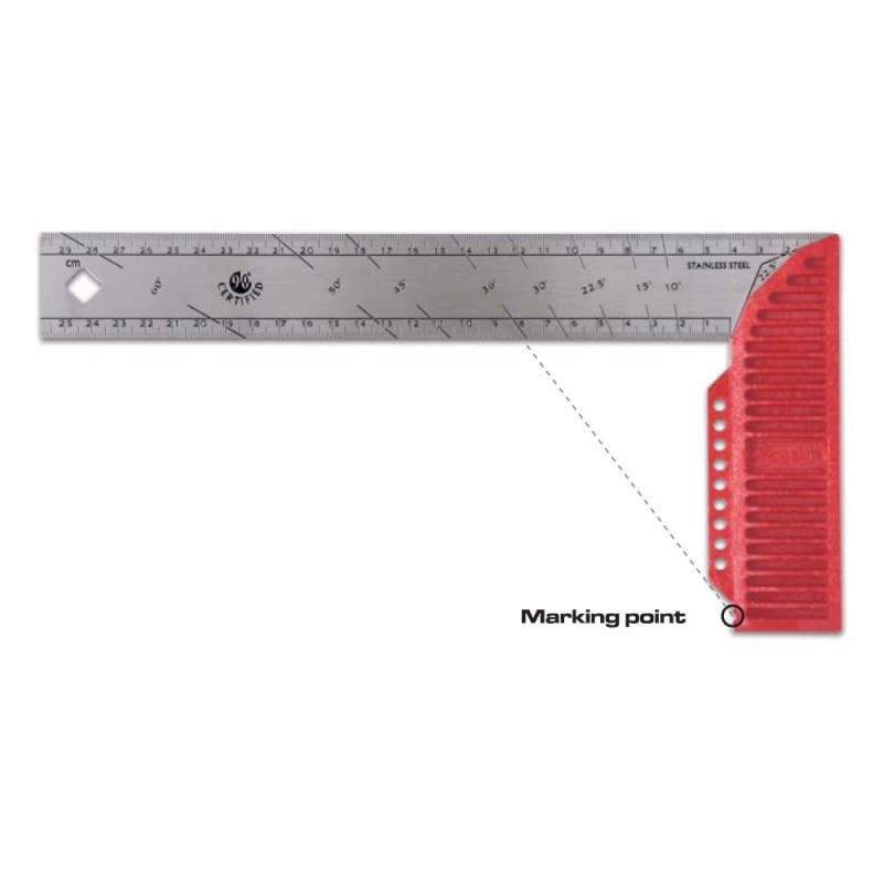 Mitre square,plastic handle, 30cm Mitre square,plastic handle, 30cm