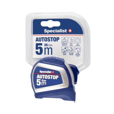 SPECIALIST+ AUTOSTOP MEASURING TAPE 5 M X 25 MM SPECIALIST+ AUTOSTOP MEASURING TAPE 5 M X 25 MM