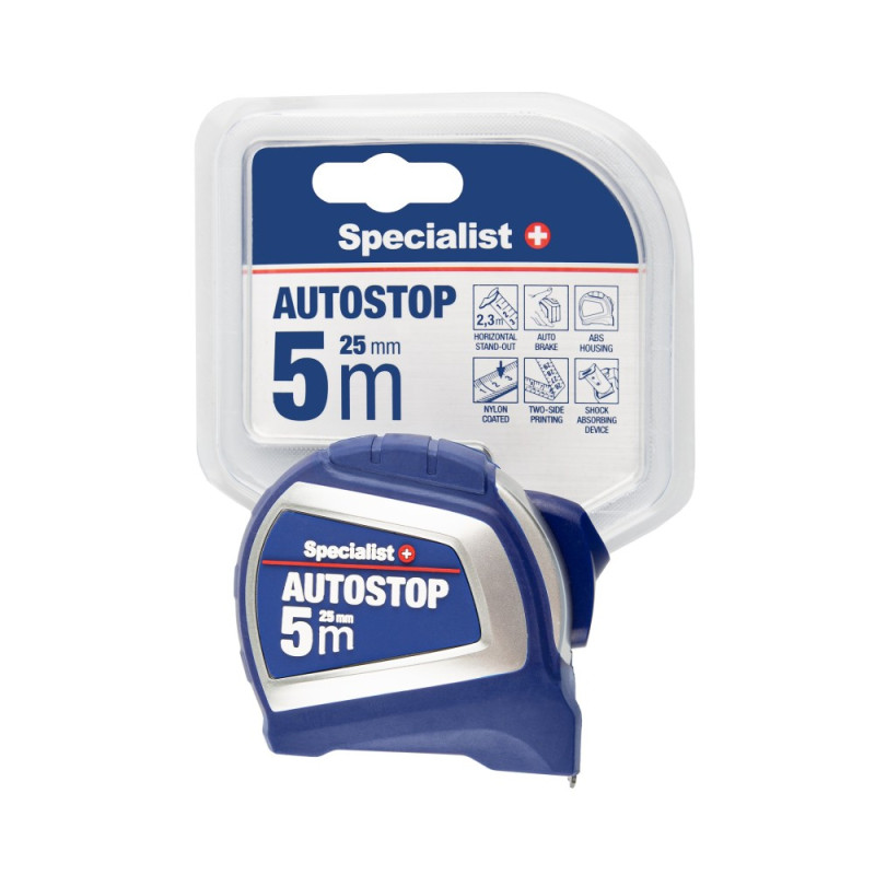 SPECIALIST+ AUTOSTOP MEASURING TAPE 5 M X 25 MM SPECIALIST+ AUTOSTOP MEASURING TAPE 5 M X 25 MM