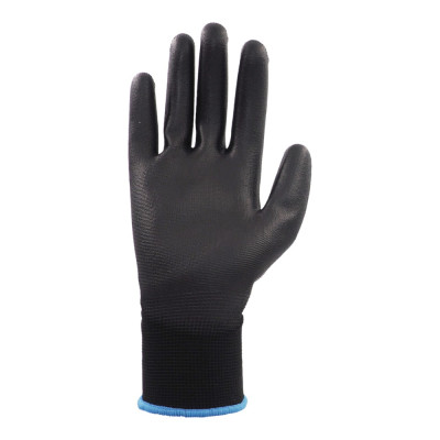 Black Polyurethane Gloves XL 12pcs. Black Polyurethane Gloves XL 12pcs.