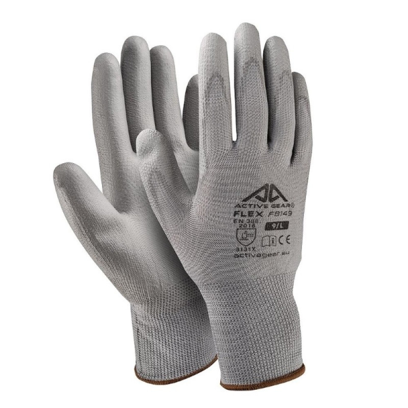 Grey PU gloves XXL Grey PU gloves XXL