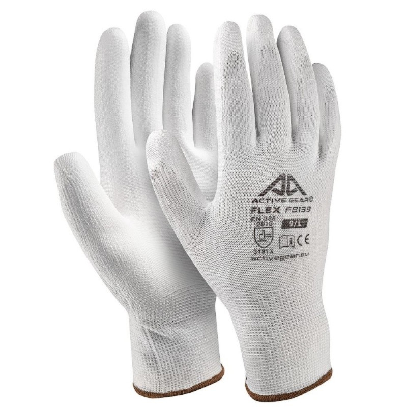 White Polyurethane Gloves M White Polyurethane Gloves M