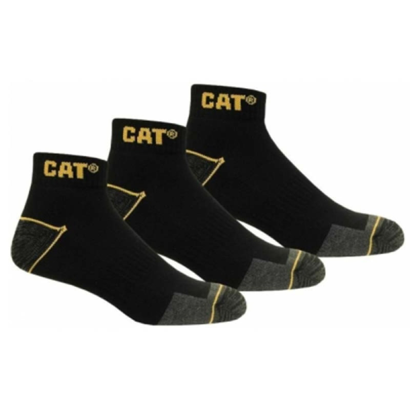 Men´s sneaker socks CAT black 43/46 3 pr Men´s sneaker socks CAT black 43/46 3 pr