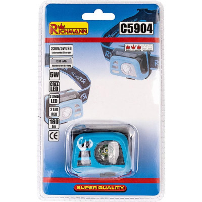 HEAD LAMP AKU CREE LED 5W + 2SMD LED + 2 HEAD LAMP AKU CREE LED 5W + 2SMD LED + 2