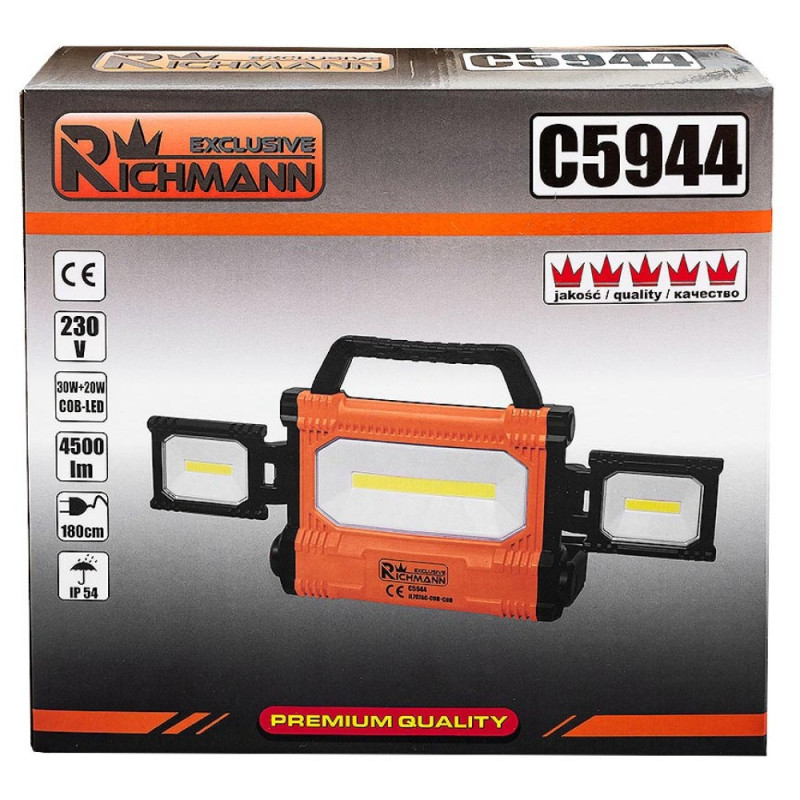 HALOGEN LAMP COB-LED 30W + 20W 4500LM HALOGEN LAMP COB-LED 30W + 20W 4500LM