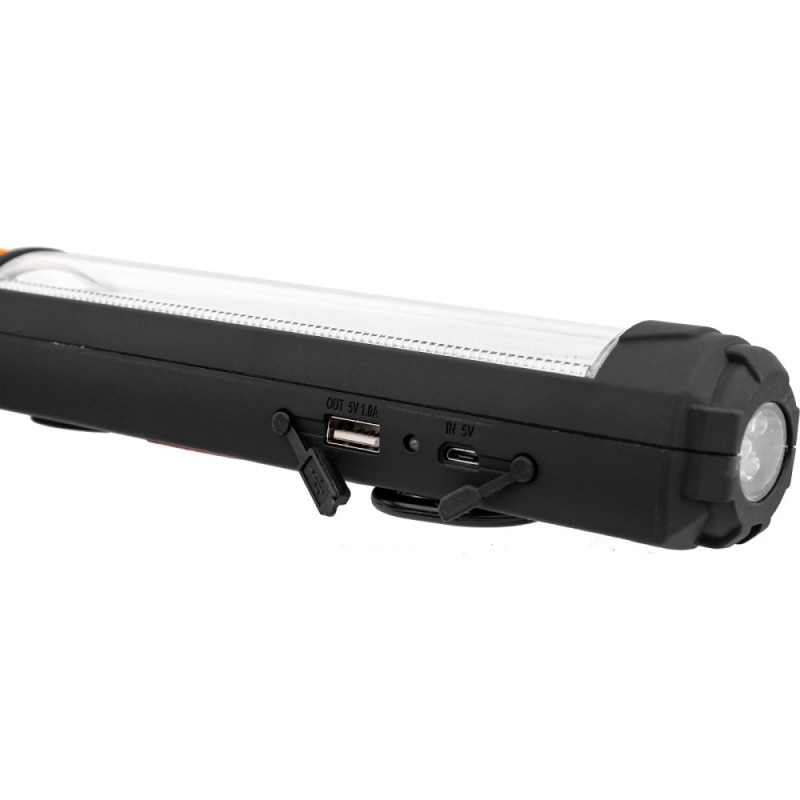 FLASHLIGHT LONG 5W + 5 LED MAGNETIC TILT FLASHLIGHT LONG 5W + 5 LED MAGNETIC TILT