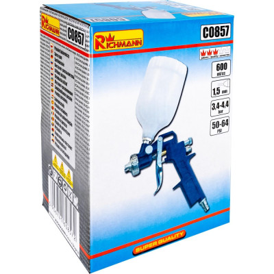Spray gun 0,6l. 1,5mm. Spray gun 0,6l. 1,5mm.