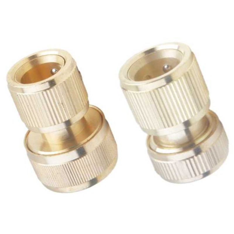 Brass quick coupler with stop Brass quick coupler with stop