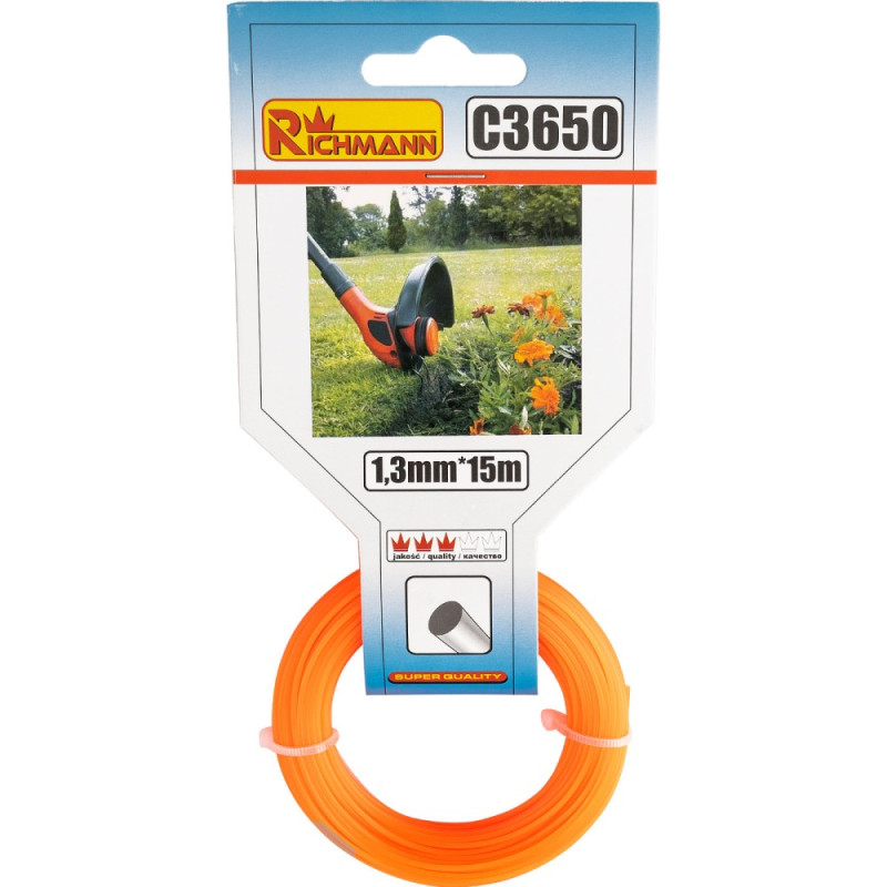 Line for mowers, 1.3mm Line for mowers, 1.3mm