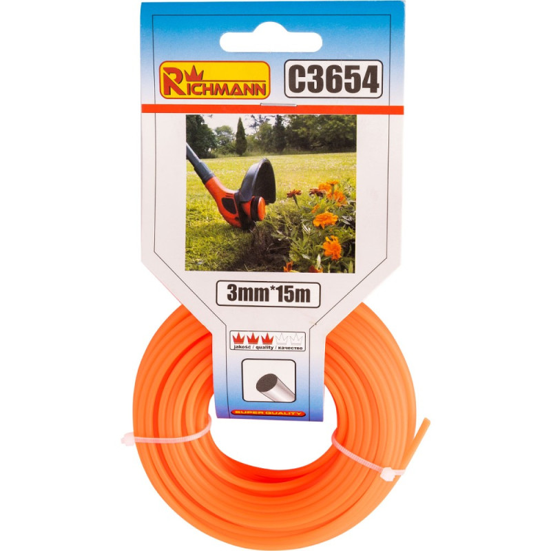 Line for mowers, 3 mm Line for mowers, 3 mm