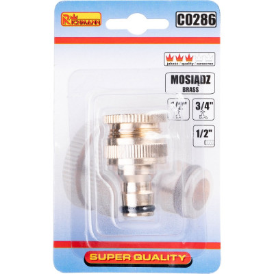 Brass adapter (internal thread) 1/2'' and 3/4''' Brass adapter (internal thread) 1/2'' and 3/4'''