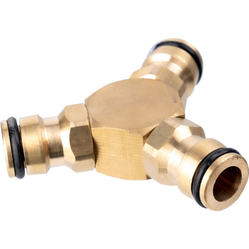 Brass 3-way connector Brass 3-way connector