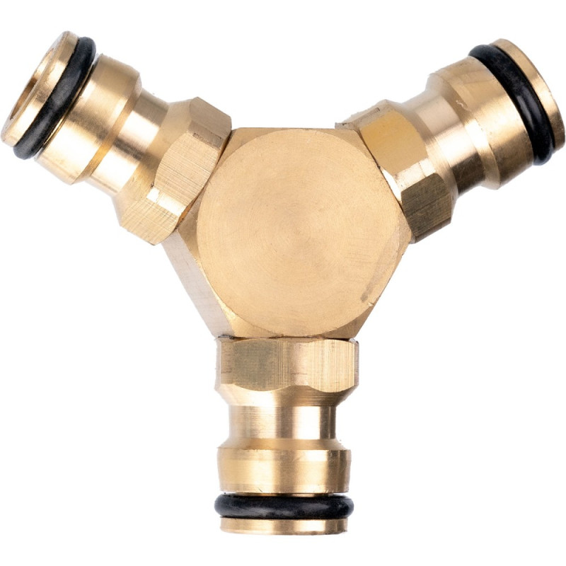 Brass 3-way connector Brass 3-way connector
