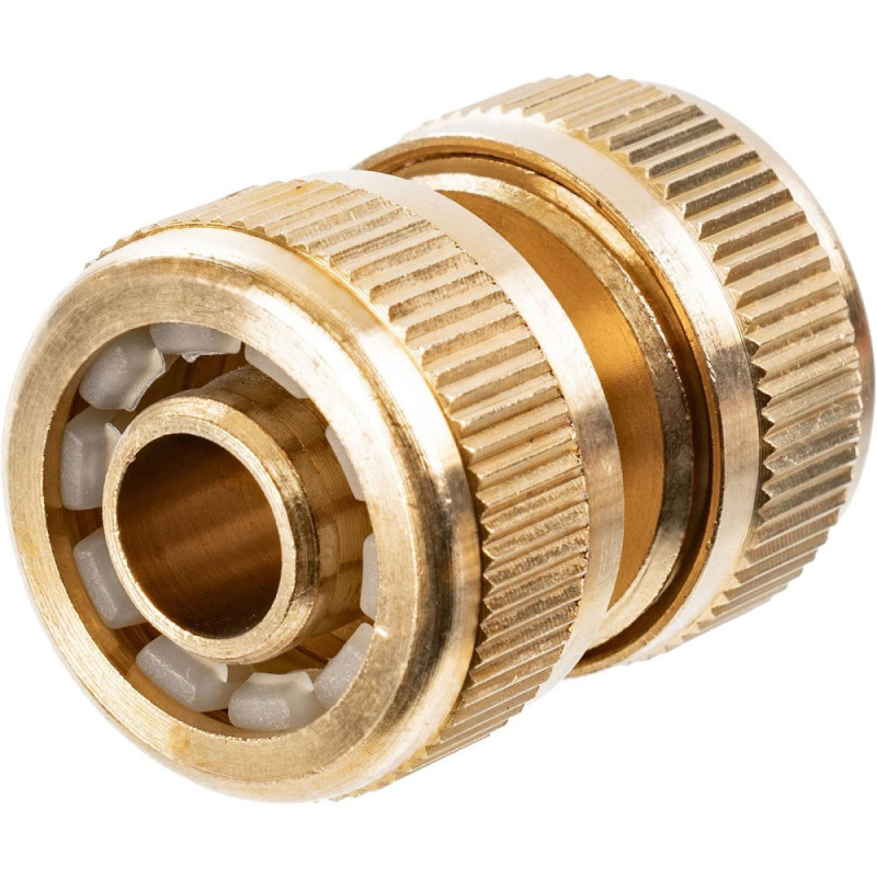 Brass 1/2'' hose coupler. Brass 1/2'' hose coupler.
