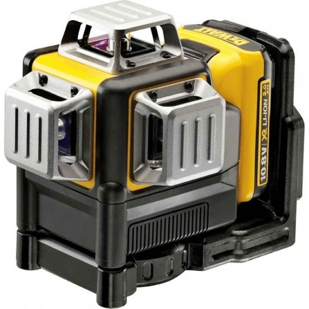 Dewalt bezvadu sarkanā lāzera līmeņa komplekts DCE089D1R 12V 1 x 2Ah lādētāja futrālis + piederumi