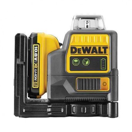 Dewalt bezvadu zaļš lāzera līmeņa komplekts DCE0811D1G, 12 V, 1 x 2 Ah, lādētājs + futrālis