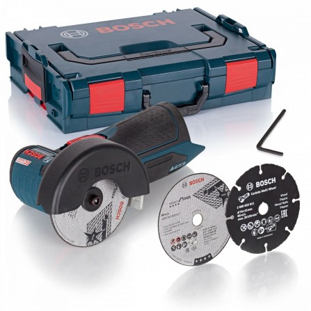Akumulatora leņķa slīpmašīna Bosch GWS 12 V, 76 mm + korpuss (bez akumulatora un lādētāja)