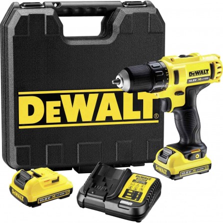 Dewalt akumulatora urbjmašīnu komplekts DCD710D2-QW , 10,8 V, 2 x 2 Ah, lādētājs + maciņš
