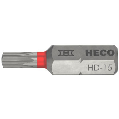 Heco rotācijas galviņu komplekts, HECO-Drive, HD-15, sarkans, 10 gab.