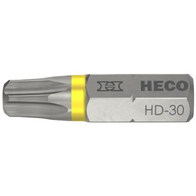 Heco rotācijas galviņu komplekts, HECO-Drive, HD-30, dzeltens, 10 gab.