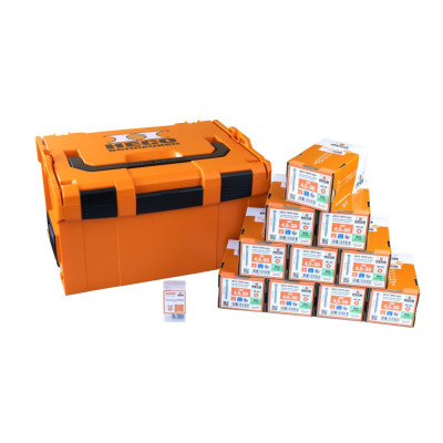 Heco fasādes skrūvju komplekts plastmasas korpusā L-BOXX 238, 4,5 x 50, 2000 gab.