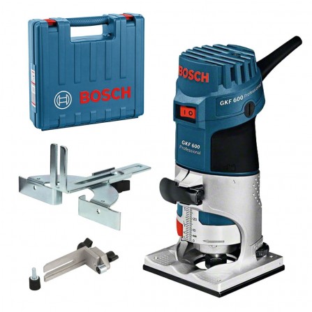 Elektriskais manuālais malu griezējs Bosch GKF 600 (060160A100) + čemodāns