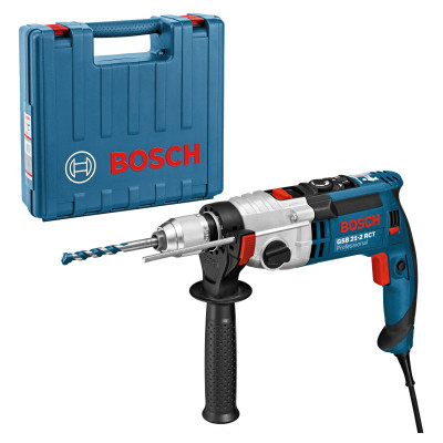 Elektriskā triecienurbjmašīna Bosch GSB 21-2 RCT (060119C700) + čemodāns