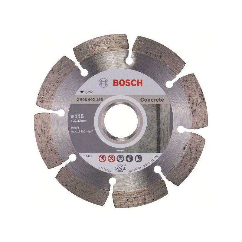 DISKAS DEIMANTINIS SEGMENTINIS BETONUI 115X22.23mm DISKAS DEIMANTINIS SEGMENTINIS BETONUI 115X22.23mm