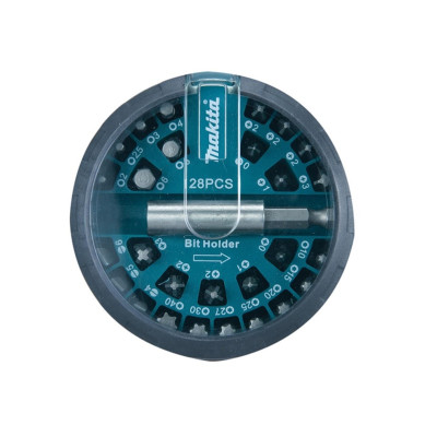 Sukimo antgalių rinkinys Makita B-28911, 28 vnt. Sukimo antgalių rinkinys Makita B-28911, 28 vnt.