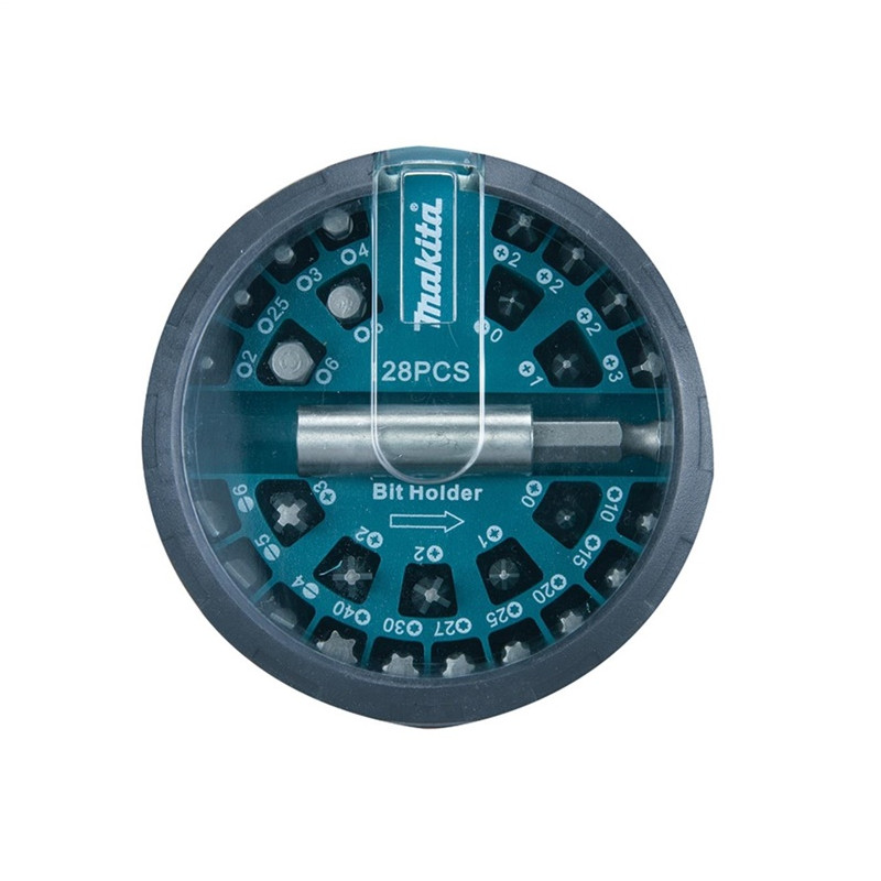 Sukimo antgalių rinkinys Makita B-28911, 28 vnt. Sukimo antgalių rinkinys Makita B-28911, 28 vnt.