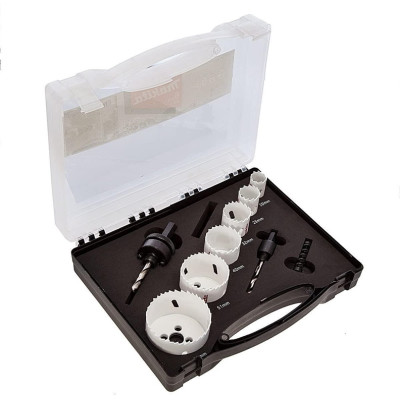 Gręžimo karūnų komplektas MAKITA D-47139, 9 vnt. Gręžimo karūnų komplektas MAKITA D-47139, 9 vnt.