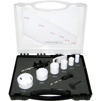 Gręžimo karūnų komplektas MAKITA D-47139, 9 vnt. Gręžimo karūnų komplektas MAKITA D-47139, 9 vnt.