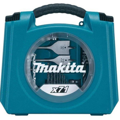 Sukimo antgalių ir grąžtų rinkinys Makita, 71 vnt Sukimo antgalių ir grąžtų rinkinys Makita, 71 vnt