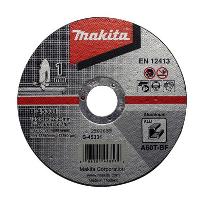 Pjovimo diskas Makita B-45331, 125 x 1 x 22.23 mm Pjovimo diskas Makita B-45331, 125 x 1 x 22.23 mm