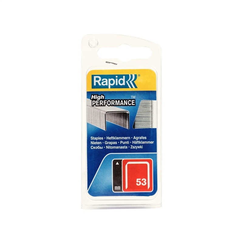 Kabės Rapid 40109503, 11.4x8 mm, tipas 53, 1080 vnt. Kabės Rapid 40109503, 11.4x8 mm, tipas 53, 1080 vnt.