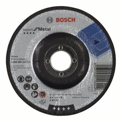 Šlifavimo diskas Bosch A30 T BF, 125x22.23 mm Šlifavimo diskas Bosch A30 T BF, 125x22.23 mm