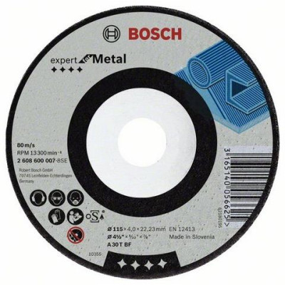 Šlifavimo diskas Bosch A30 T BF, 125x22.23 mm Šlifavimo diskas Bosch A30 T BF, 125x22.23 mm