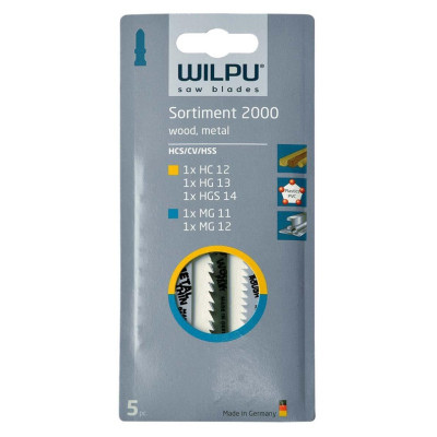 Siaurapjūklio pjūklelių komplektas Wilpu, Sort.2000, 5 vnt. Siaurapjūklio pjūklelių komplektas Wilpu, Sort.2000, 5 vnt.