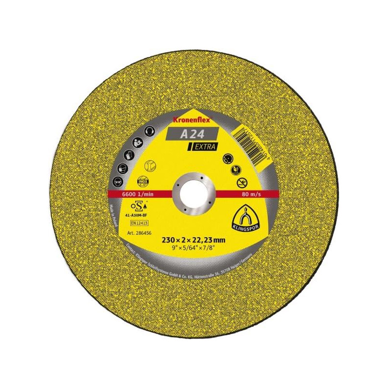 Metalo pjovimo diskas Klingspor tiesus 150 x 2.5 x 22.23 mm Metalo pjovimo diskas Klingspor tiesus 150 x 2.5 x 22.23 mm