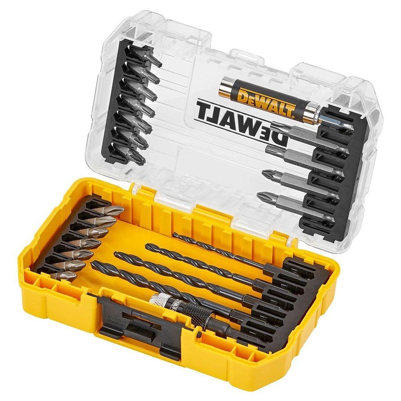 Sukimo antgalių ir grąžtų komplektas DeWalt 25 vnt Sukimo antgalių ir grąžtų komplektas DeWalt 25 vnt