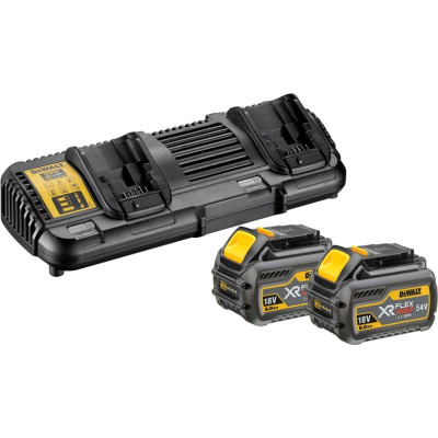 Akumuliatorių ir kroviklio komplektas DCB132T2 18/54V 2x6Ah Akumuliatorių ir kroviklio komplektas DCB132T2 18/54V 2x6Ah