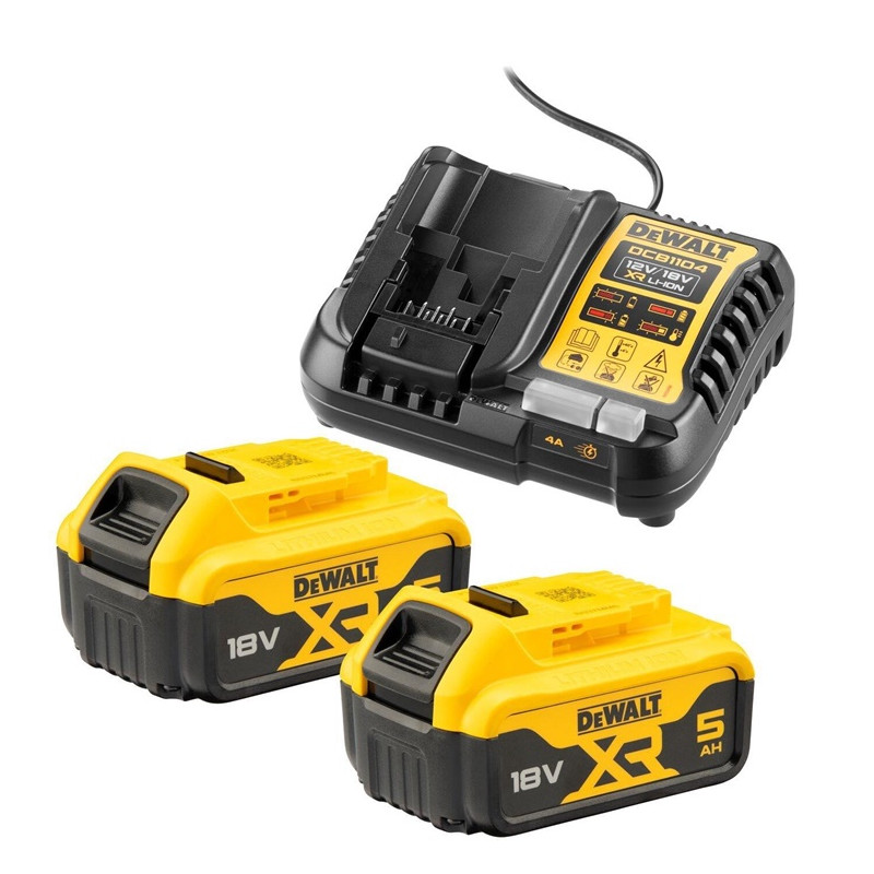 Kroviklis su akumuliatoriais Dewalt DCB1104P2-QW, 12/18 V Kroviklis su akumuliatoriais Dewalt DCB1104P2-QW, 12/18 V