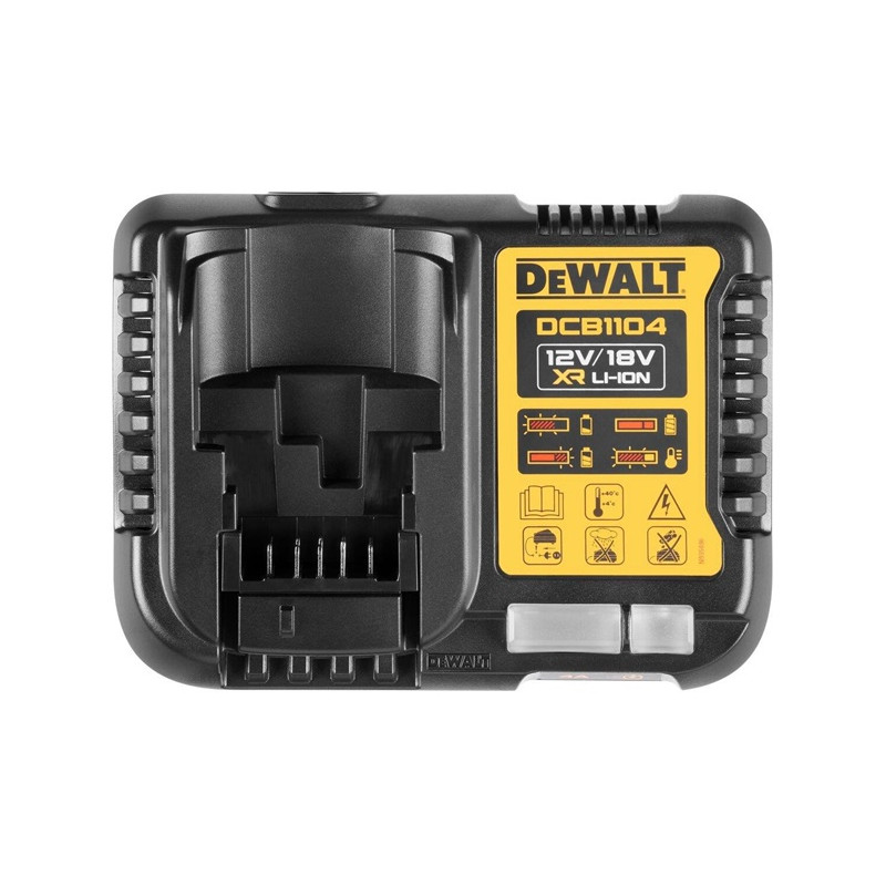 Kroviklis su akumuliatoriais Dewalt DCB1104P2-QW, 12/18 V Kroviklis su akumuliatoriais Dewalt DCB1104P2-QW, 12/18 V