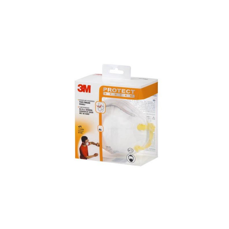 Vienkartiniai respiratoriai 3M 8710C3 Vienkartiniai respiratoriai 3M 8710C3
