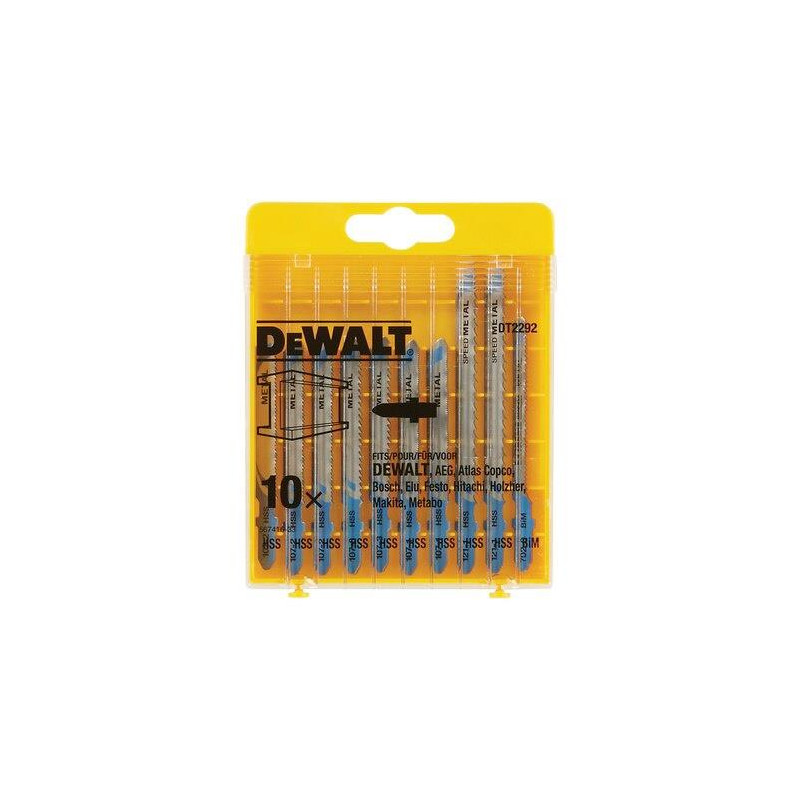 Pjūklelių metalui rinkinys Dewalt 10 vnt DT2292-QZ Pjūklelių metalui rinkinys Dewalt 10 vnt DT2292-QZ