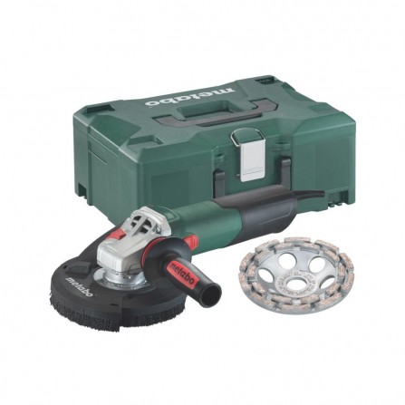 Elektrisko leņķa slīpmašīnu Metabo WE 15-125 HD (600465510) komplekts, 125 mm, 1550 W, dimanta disks + korpuss