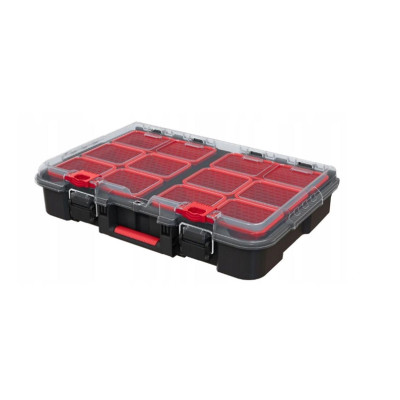Dėžė Keter STACK N ROLL, juoda/raudona Dėžė Keter STACK N ROLL, juoda/raudona