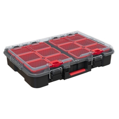 Dėžė Keter STACK N ROLL, juoda/raudona Dėžė Keter STACK N ROLL, juoda/raudona