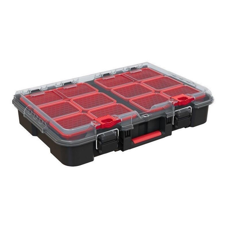 Dėžė Keter STACK N ROLL, juoda/raudona Dėžė Keter STACK N ROLL, juoda/raudona