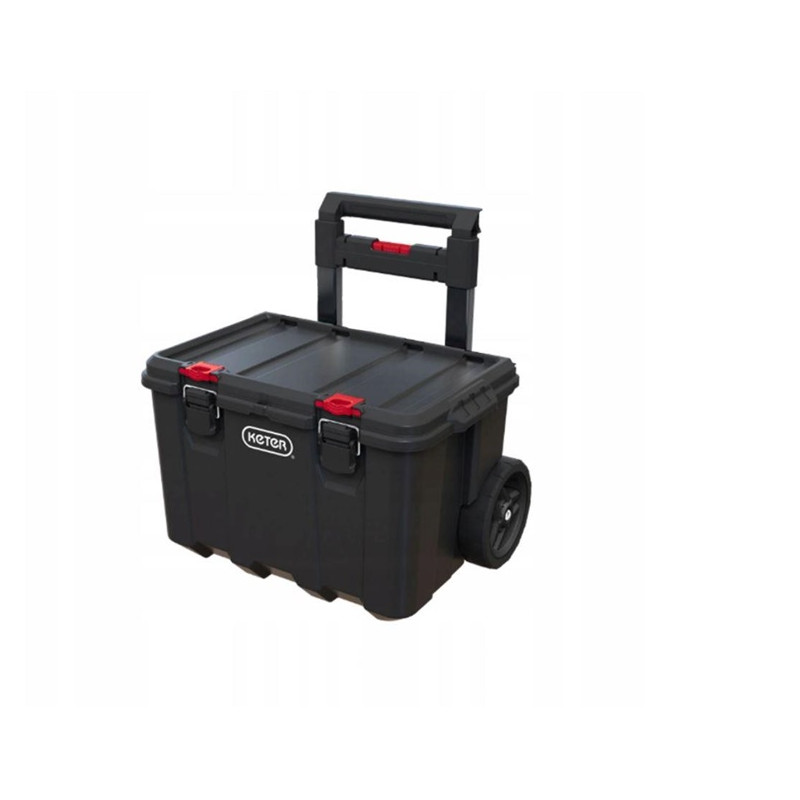 Dėžė Keter STACK N ROLL, juoda/raudona Dėžė Keter STACK N ROLL, juoda/raudona